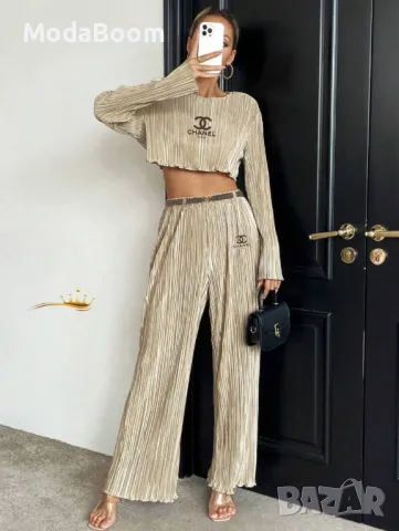 Ch🅰️nel дамски комплект Два цвята , снимка 2 - Комплекти - 48856151