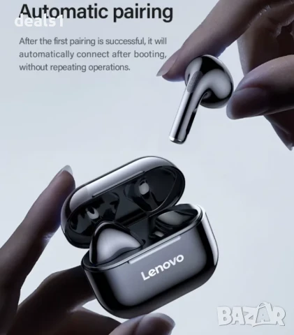Lenovo LP40 TWS EarBuds Безжични Слушалки Bluetooth 5.0 300MAh, снимка 8 - Безжични слушалки - 50535305