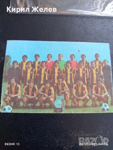 Старо календарче ЖСК ТРАКИЯ ПЛОВДИВ рядко за КОЛЕКЦИЯ ДЕКОРАЦИЯ 34976