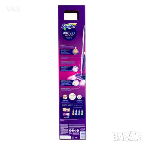 Моп SWIFFER WET JET комплект за почистване на паркет и ламинат, снимка 4 - Мопове, кофи, четки и метли - 48309723