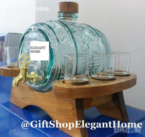 ОТНОВО НАЛИЧЕН Стъклен комплект за ракия , снимка 1