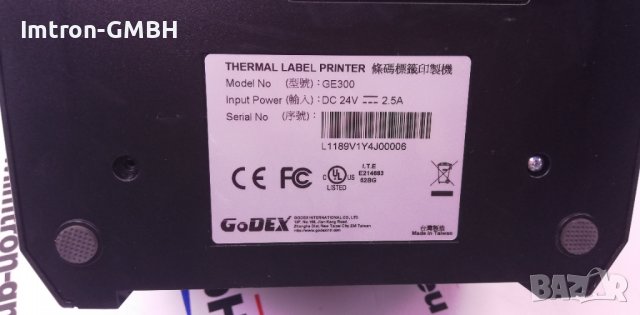 GoDEX GE300 термотрансферен настолен принтер, снимка 6 - Принтери, копири, скенери - 37141853