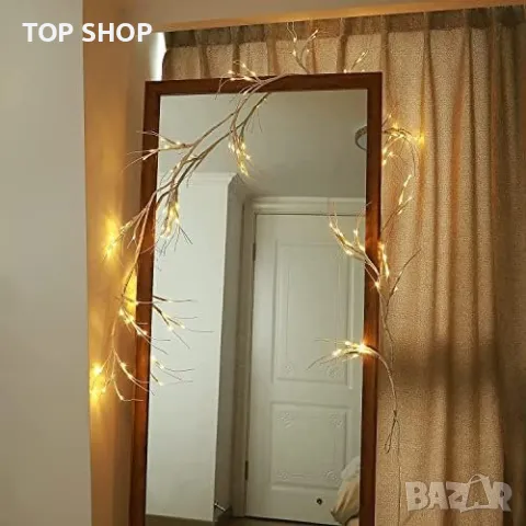 Нов Брезов гирлянд Осветление /Декорация Камина Стена, снимка 7 - Декорация за дома - 49498287