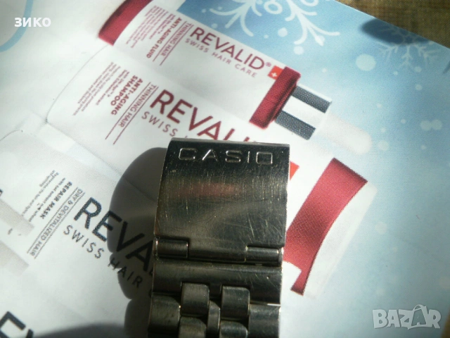 Casio A159W- работещ часовник с верижка, снимка 3 - Мъжки - 53142043