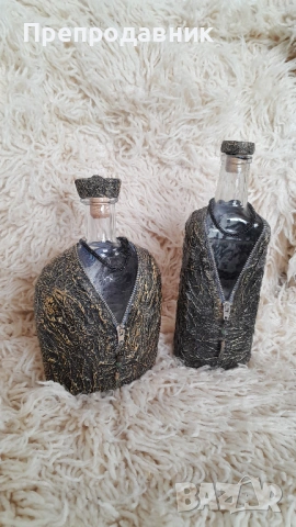 Ръчно изработена бутилка за вино, ракия или други напитки