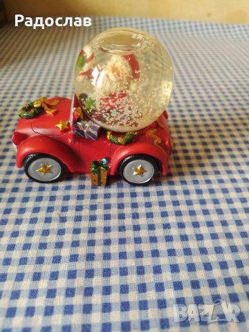 Дядо Коледа количка със снежна топка, снимка 2 - Други - 39017662