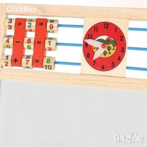 Мултифункционална образователна детска дъска с дървена рамка – за писане, рисуване и обучение, снимка 7 - Рисуване и оцветяване - 54153531