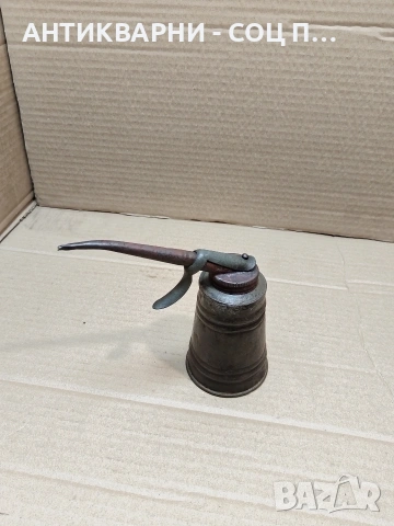 Соц Стара Метална Масльонка За Машини Техника. НОМЕР 983., снимка 2 - Антикварни и старинни предмети - 53940424