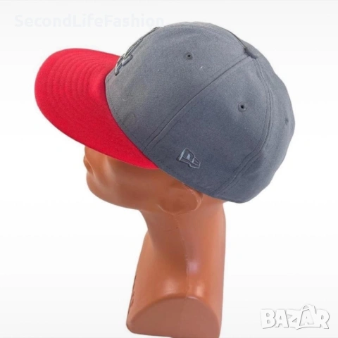 Шапка New Era LA Dodgers, сиво-червена размер 7 1/4, снимка 4 - Шапки - 53204439