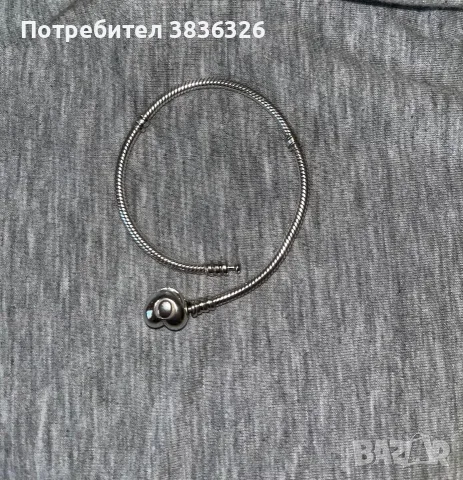 Сребърна гривна Pandora/Пандора, снимка 6 - Гривни - 55768574
