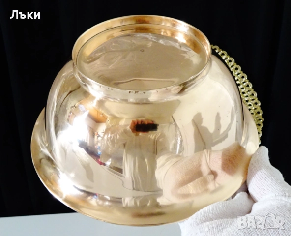 Датска бронзова салатиера,купа,фруктиера. , снимка 5 - Антикварни и старинни предмети - 52405886