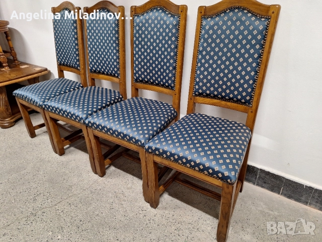 Луксозни столове за трапезария к - т 4 броя , снимка 3 - Столове - 51619356