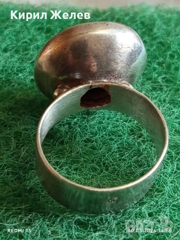 Модерен сребърен пръстен с розов ТУРМАЛИН и РУБИЛИТ стил и елегантност 27534, снимка 4 - Пръстени - 54026181