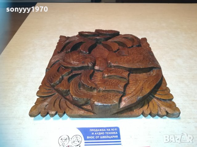 Пано стенно от тиково дърво-риби 3112200840, снимка 4 - Колекции - 31264774