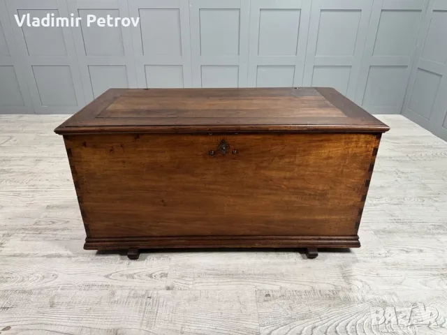 Рустикален сандък масив В005, снимка 3 - Ракли - 56021323