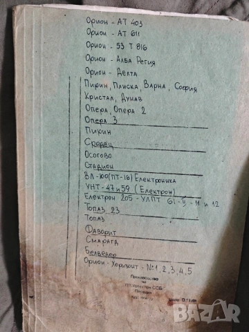 стари схеми на телевизори от соца , снимка 3 - Колекции - 53922638