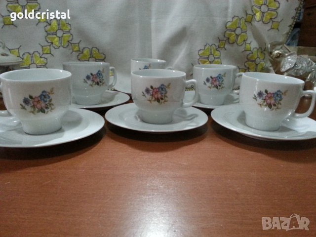стар немски порцелан Бавария чаши за чай кафе , снимка 2 - Антикварни и старинни предмети - 42769195