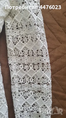 Бяла рокля от брюкселска дантела, снимка 6 - Детски рокли и поли - 50374880