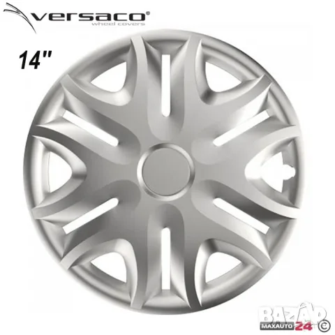Сребристи тасове Versaco Spirit за 14'' джанти, снимка 2 - Аксесоари и консумативи - 55861836