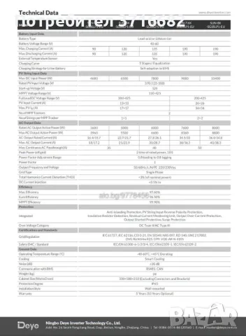 Високовлтова Lifepo4 батерия Bluesun 21,7 KWH, снимка 2 - Друга електроника - 47367107