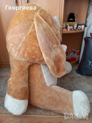 Голяма плюшена играчка заек, снимка 6 - Плюшени играчки - 42767294