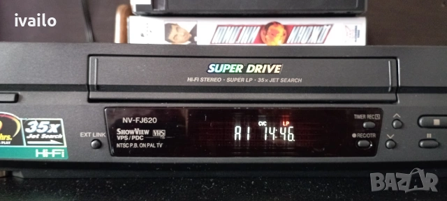 VHS-Panasonic NV-fj620, снимка 12 - Плейъри, домашно кино, прожектори - 54015241