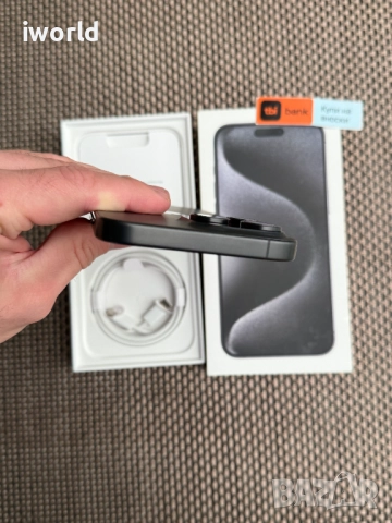 КАТО НОВ❗️iPhone 15 Pro MAX ❗️Лизинг от 50лв/м ❗️Black Titanium 256Gb❗️, снимка 7 - Apple iPhone - 52050403