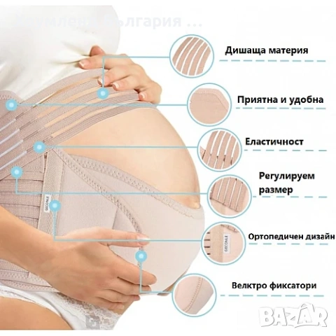 Поддържащ ортопедичен колан за бременни жени, снимка 4 - Други - 54300539