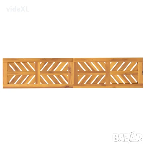 vidaXL Градинска пейка, 150 cм, масив акациево дърво, снимка 5 - Градински мебели, декорация  - 56147279