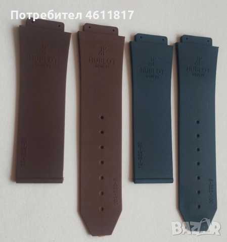 Силиконови каишки HUBLOT 25-19мм, снимка 7 - Каишки за часовници - 52179488