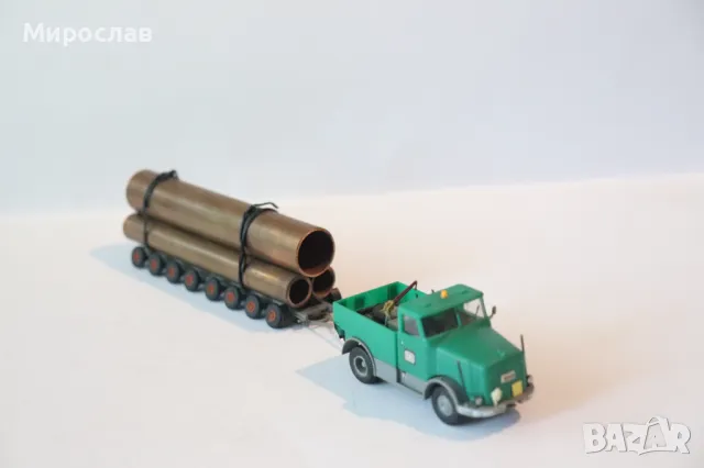 H0 1/87 KIBRI  KAELBLE TEЖКОТОВАРЕН ПРЕВОЗ РЕМАРКЕ МОДЕЛ КОЛИЧКА, снимка 9 - Колекции - 50362852