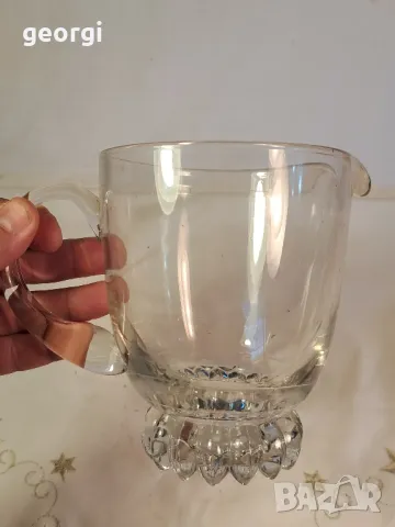 масивна стъклена кана 7/4, снимка 2 - Кани - 49839954