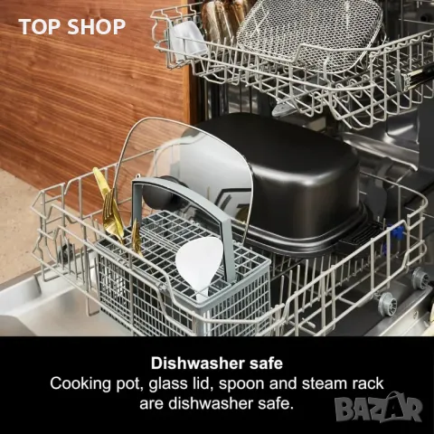 Мултифункционален мултикукър Morphy Richards 10 в 1,6,5 л,1350 W,черен, снимка 8 - Мултикукъри - 49938071