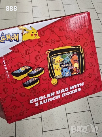 хладилна чанта с 3 кутии за обяд и бутилки Pokemon, снимка 10 - Хладилни чанти - 52561394