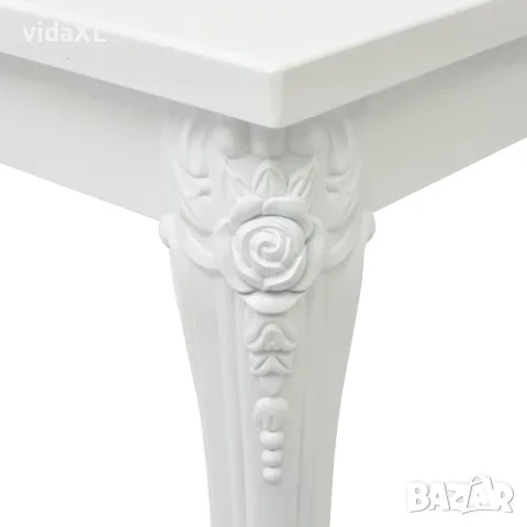vidaXL Маса за кафе, 100x60x42 cм, силен гланц, бяла, снимка 4 - Маси - 56146390