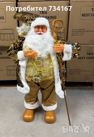 декоративен Дядо Коледа , снимка 2 - Декорация за дома - 52444273