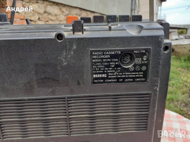 Радио,Радиокасетофон JVC #2, снимка 4 - Антикварни и старинни предмети - 29732637