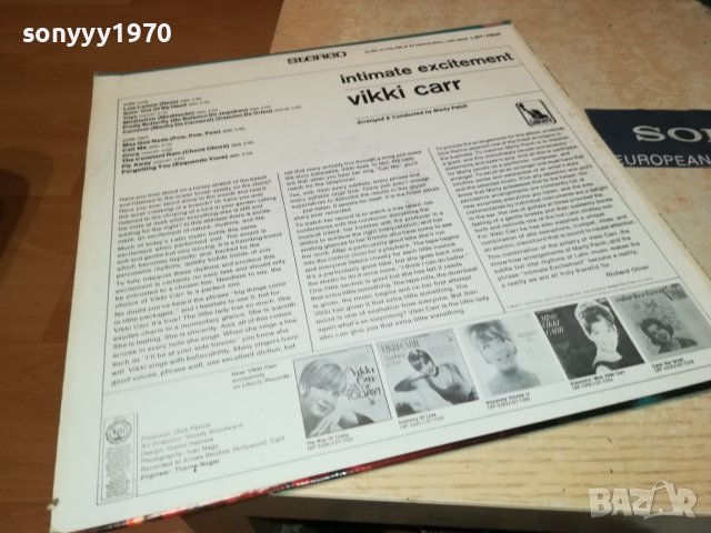 sold out-VIKKI CARR-MADE IN USA-ПЛОЧА 2509231818, снимка 12 - Грамофонни плочи - 42316398