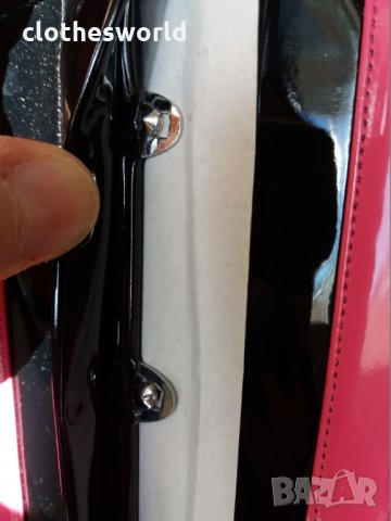 Лачен корсет под бюста в черно и розово Busk с метални банели, снимка 8 - Корсети, бюстиета, топове - 35025250