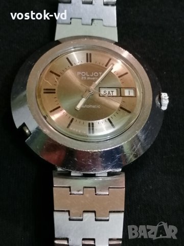 POLJOT 23 JEWELS AUTOMATIC - РАБОТЕЩ МЪЖКИ ЧАСОВНИК , снимка 4 - Антикварни и старинни предмети - 38868124