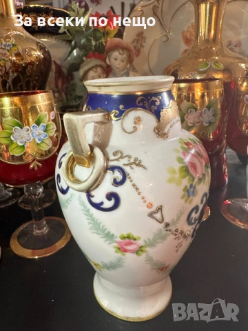 Noritake Japan  Circa 1908 - невероятно красиви две  японски вази с две ръкохватки Код P1873, снимка 11 - Вази - 53310986