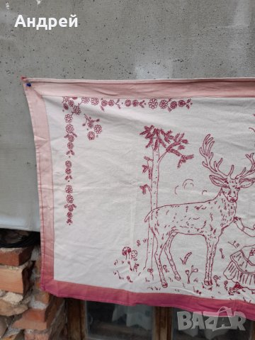 Старинен бродиран ковьор,покривка за стена #115, снимка 2 - Антикварни и старинни предмети - 38463555