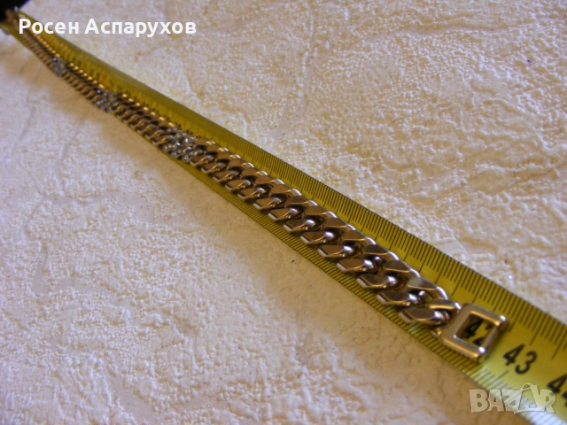 Масивно Позлатено Колие Синджир Сваровски, снимка 6 - Колиета, медальони, синджири - 53906462