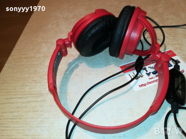 SONY PLAYSTATION RED HEADPHONES 0610210840, снимка 2 - Слушалки и портативни колонки - 34364711
