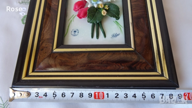 Красоти , изкуство от Италия, картина 3D Capodimonte, Кутия Bassano, снимка 7 - Антикварни и старинни предмети - 51556186