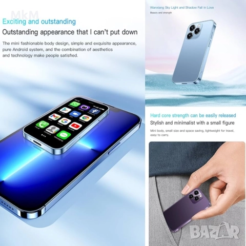 SOYES XS15 Ултратънък 3.0-инчов малък телефон 2GB + 16GB, снимка 4 - Други - 52980862