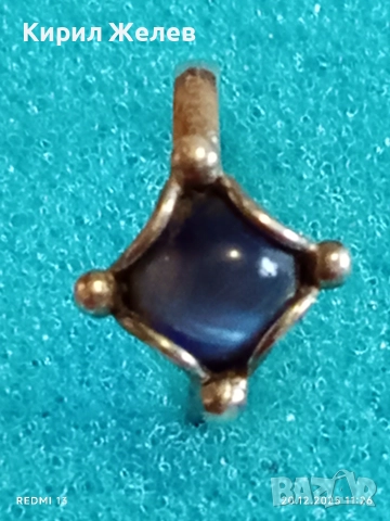 ЕЛЕГАНТЕН СРЕБЪРЕН ПРЪСТЕН с ИНКРУСТИРАН КАМЪК ЗВЕЗДЕН САПФИР МАЙСТОРСКА ИЗРАБОТКА 52378, снимка 4 - Пръстени - 52855750