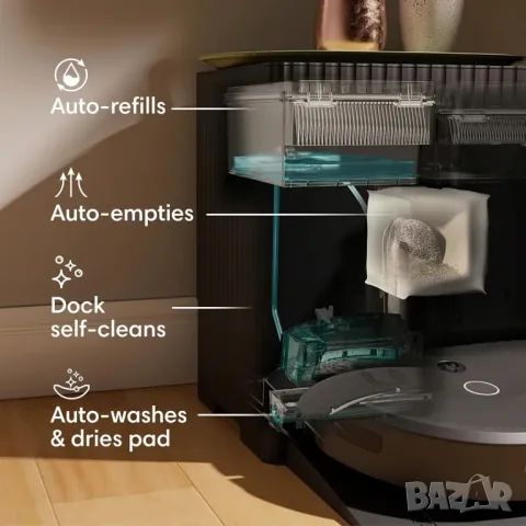 Прахосмукачка робот iRobot Roomba Combo 10 Max, снимка 5 - Прахосмукачки - 56227892
