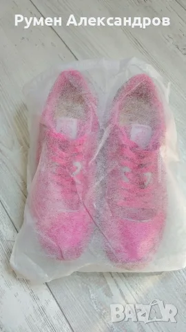 Дамски розови велурени маратонки REEBOK CL NYLON EUR38, снимка 11 - Маратонки - 55825262