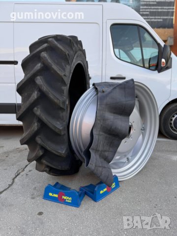 Комплект Задни джанти с гуми 15.5-38 PR12 за трактори ЮМЗ,Болгар, МТЗ, снимка 2 - Гуми и джанти - 44277469